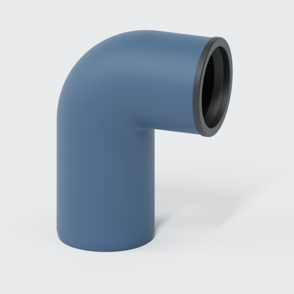 Poloplast POLO-KAL Siphon Anschlussknie 90° mit Steckdichtung