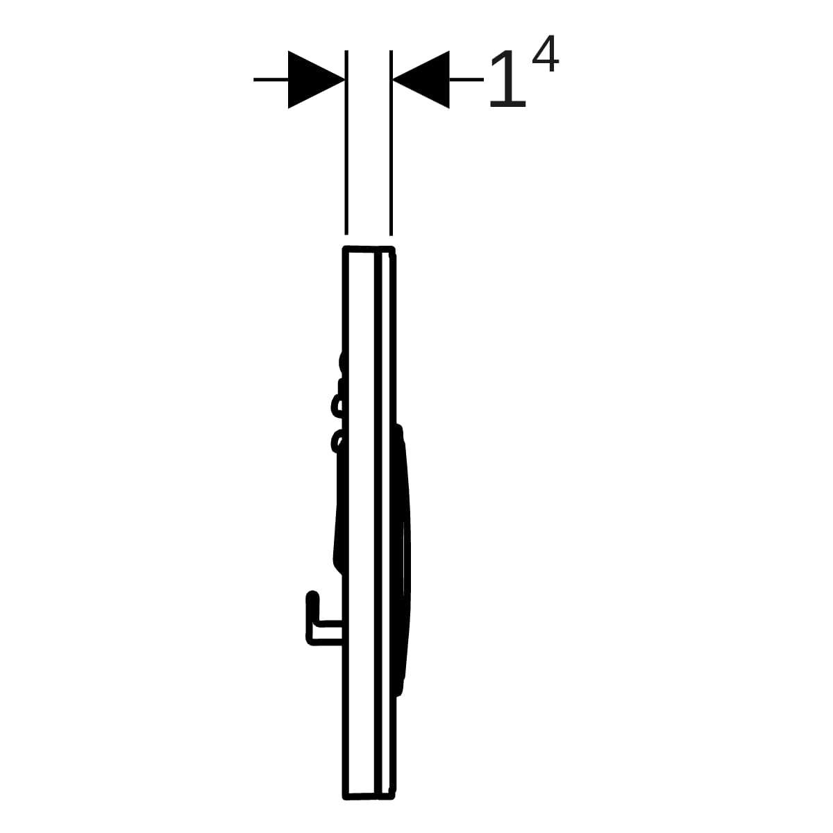 Geberit Betätigungsplatte SIGMA50 round für 2-Mengen Spülung