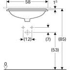 Geberit VariForm Einbau Waschtisch von unten