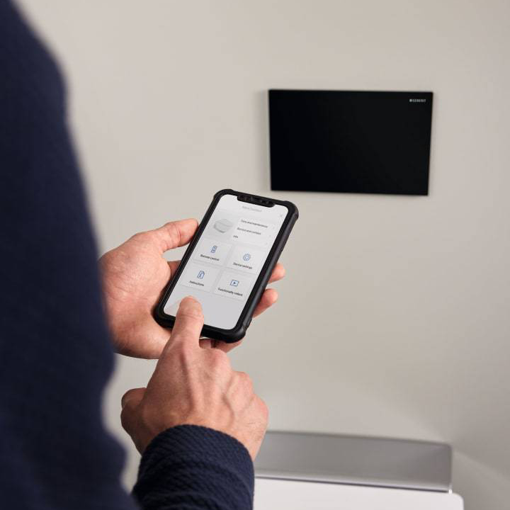 Geberit HyTronic Betätigungsplatte SIGMA80 für 2 Mengen-Spülung