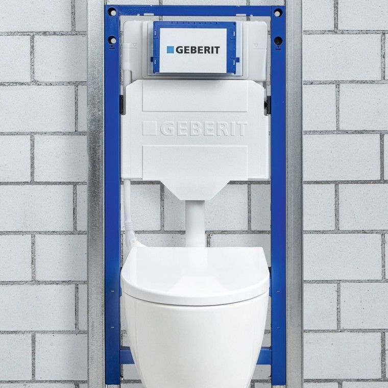 Komplett Set Geberit Acanto Wand-WC TurboFlush mit Duofix Montagemodul