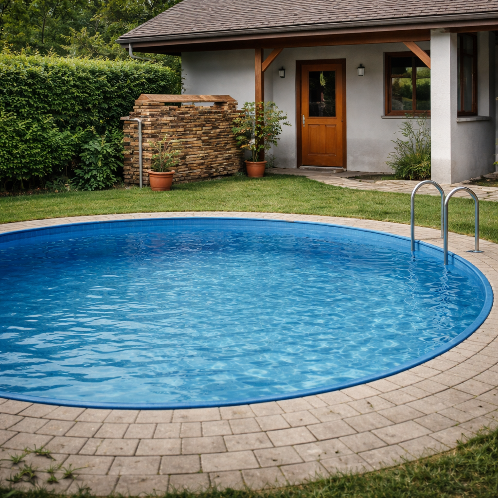 Sunny Pool Stahlwandpool Runbecken 1,20 m Tiefe mit Keilbiese