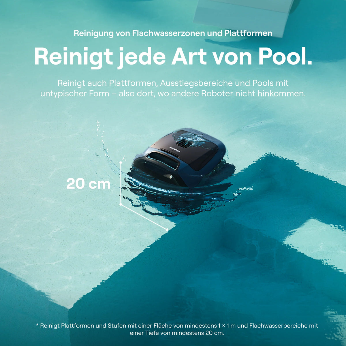 Beatbot Sora 30 Poolroboter für Boden, Wände und Wasserlinie kabellos