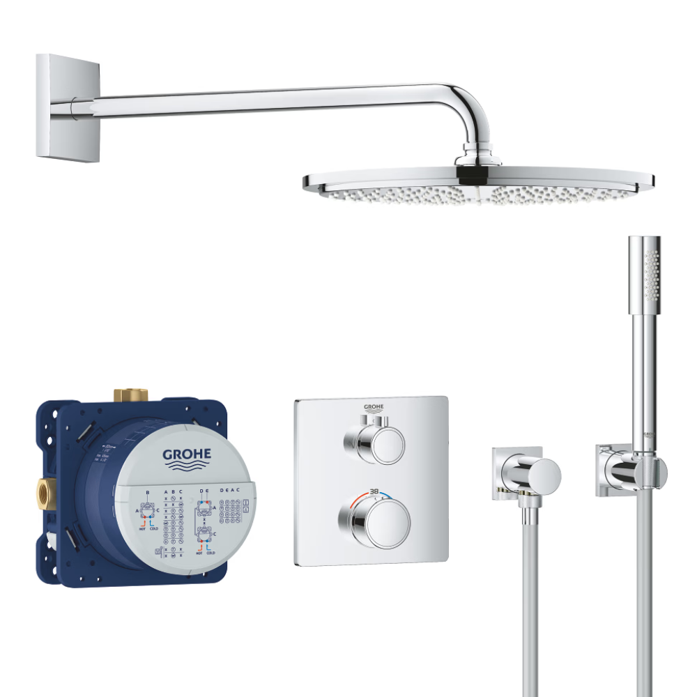 Grohe Grohtherm UP-Duschsystem mit Rapido SmartBox & Rainshower Cosmopolitan 310
