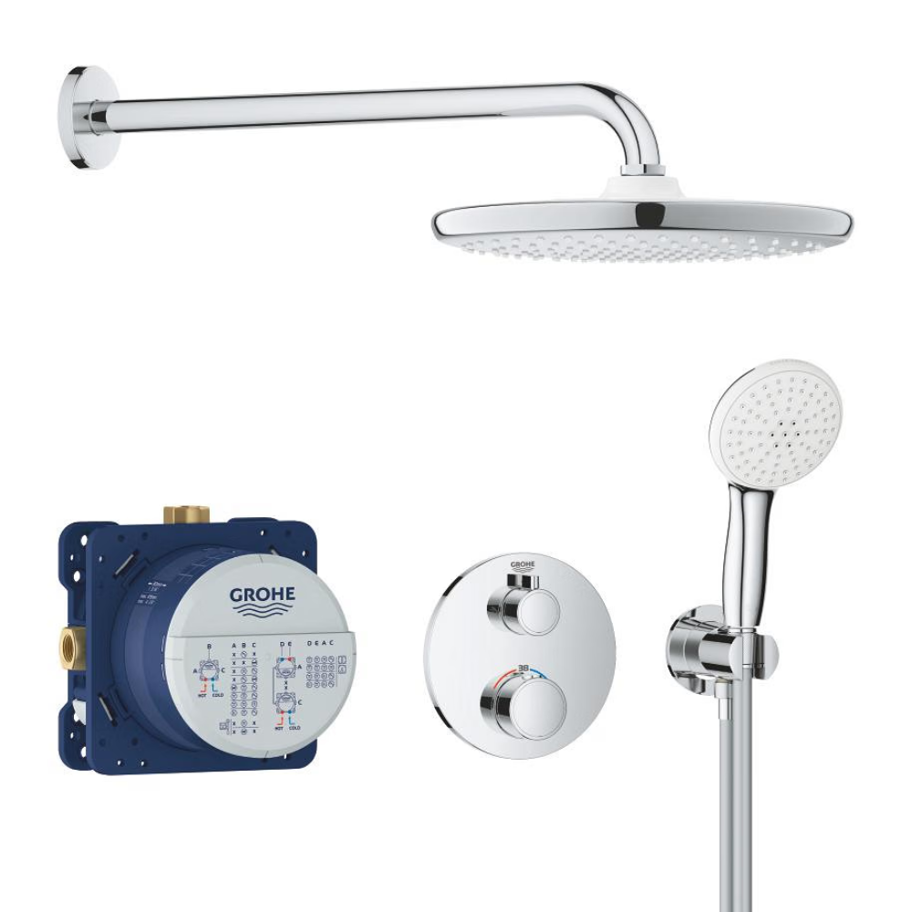 Grohe Grohtherm UP-Duschsystem mit Rapido SmartBox & Tempesta 250