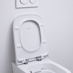 Geberit Smyle Square Wand-WC Tiefspüler rimfree mit Deckel