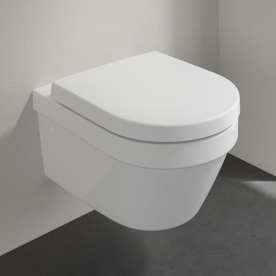 Villeroy & Boch Architectura Wand-WC Tiefspüler spülrandlos mit Deckel