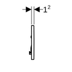 Geberit Betätigungsplatte SIGMA10 square für Spül-Stopp-Spülung