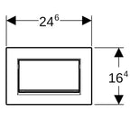 Geberit Betätigungsplatte SIGMA10 square für Spül-Stopp-Spülung