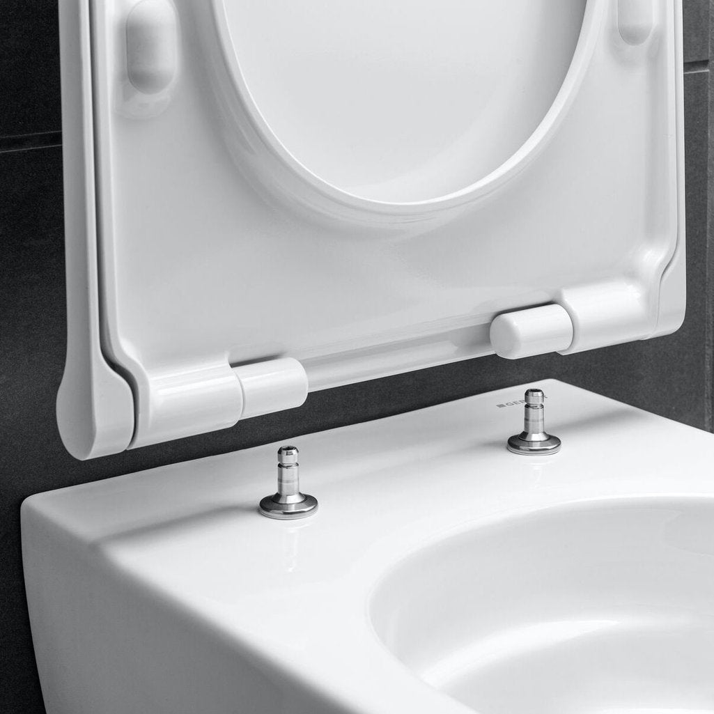 Geberit Acanto Wand-WC TurboFlush Tiefspüler spülrandlos mit Deckel
