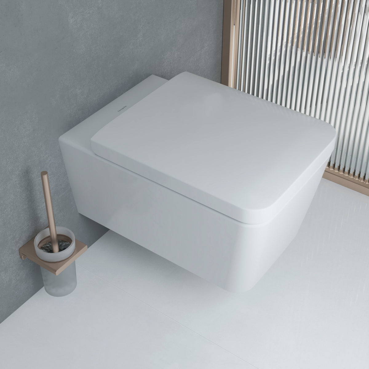 Hansgrohe EluPura Q Wand-WC Tiefspüler spülrandlos mit Deckel