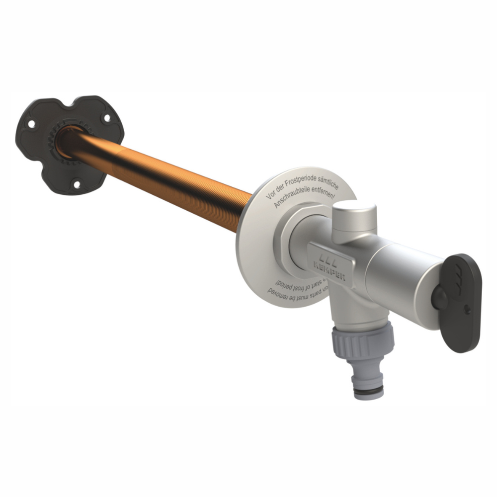 Kemper FROSTI Frostsichere Außenarmatur mit Bediengriff & Steckschlüssel 150-415 mm