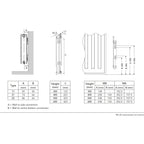 Vogel & Noot T6 Typ 22PM Plan Heizkörper Tiefe 107 mm mit Mittelanschluss