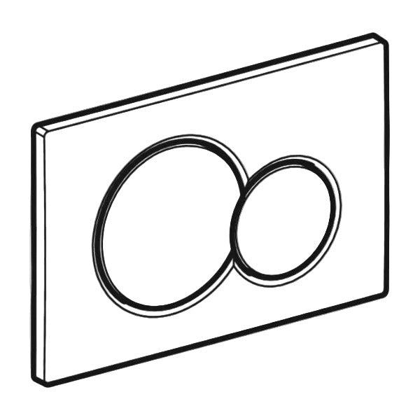 Geberit Betätigungsplatte SIGMA01 round für 2-Mengen Spülung