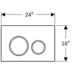 Geberit Betätigungsplatte SIGMA50 round für 2-Mengen Spülung