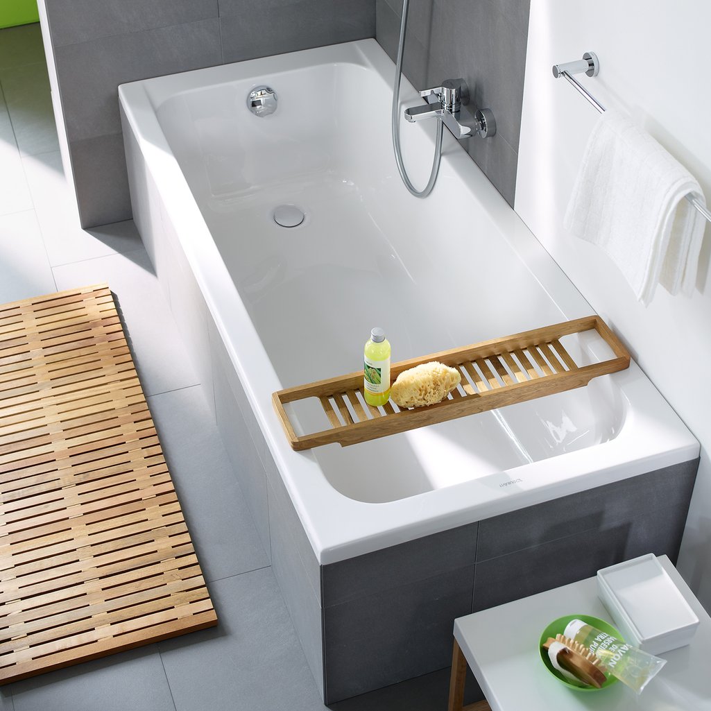 Duravit D-Code Badewanne mit 1 Rückenschräge
