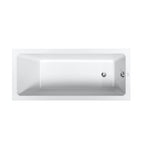 Duravit No.1 Rechteck-Badewanne mit 1 Rückenschräge