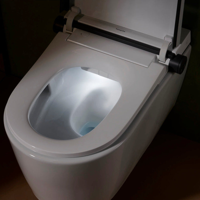 Hansgrohe LavaPura Element S Dusch-WC mit AquaHelix Flush spülrandlos mit Deckel