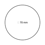ALVA Era Ventilstopfen verchromt ⌀ 70 mm