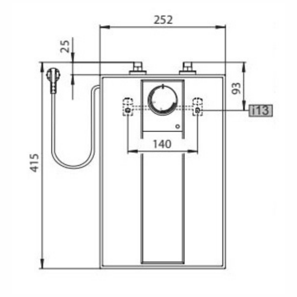 Stibel Eltron ESH 5 O-N Trend Untertisch Kleinspeicher drucklos 5 Liter
