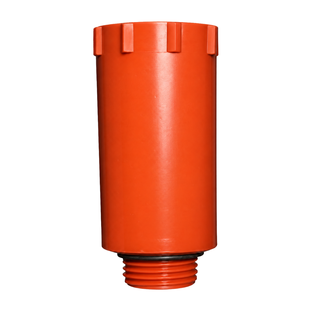 HL Baustopfen ROT selbstdichtend mit Gewinde 1/2"