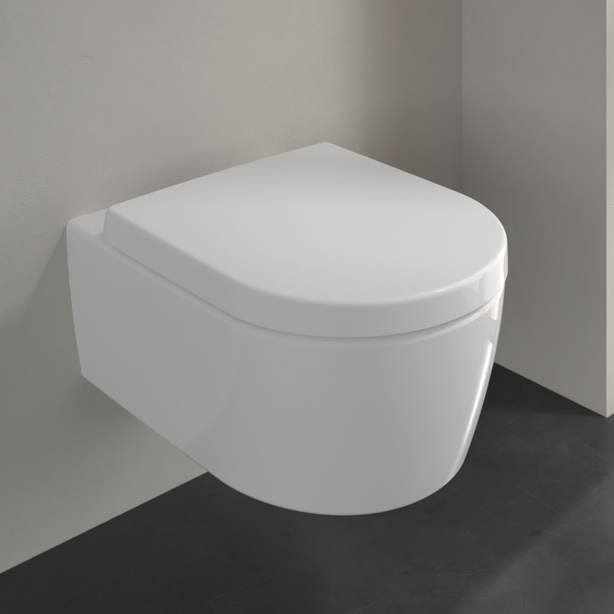 Villeroy & Boch Avento Wand-WC Tiefspüler spülrandlos mit Deckel