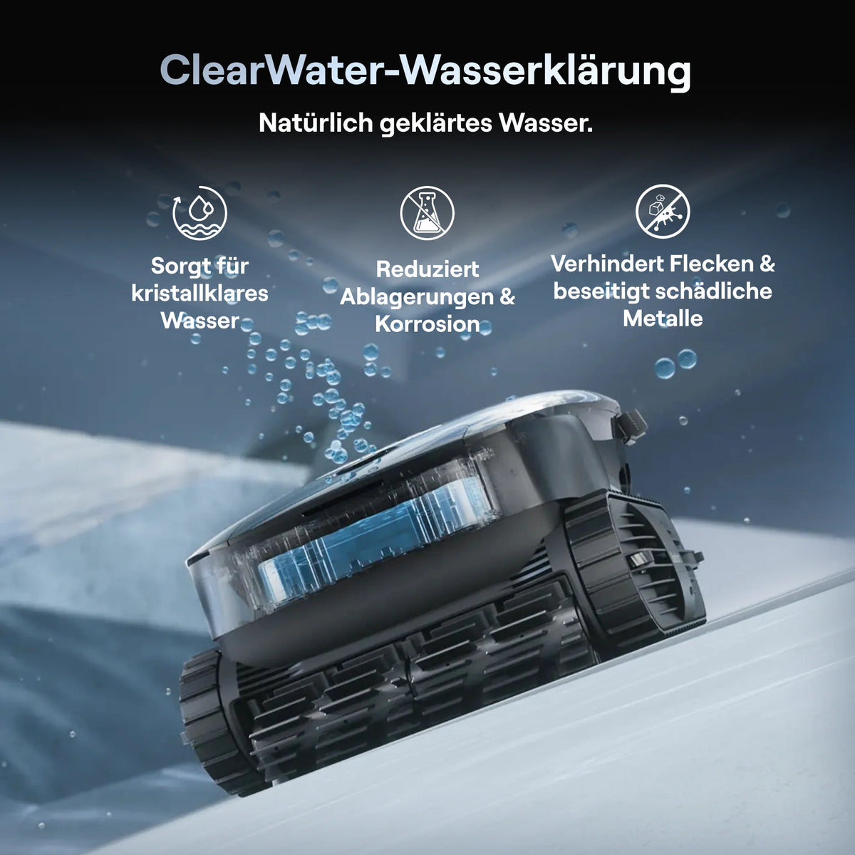 Beatbot AquaSenseX Poolroboter für Boden, Wände, Wasserlinie & Oberfläche kabellos
