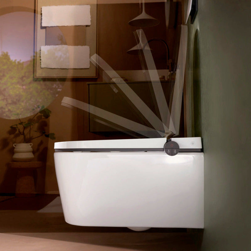 Hansgrohe LavaPura Element S Dusch-WC mit AquaHelix Flush spülrandlos mit Deckel