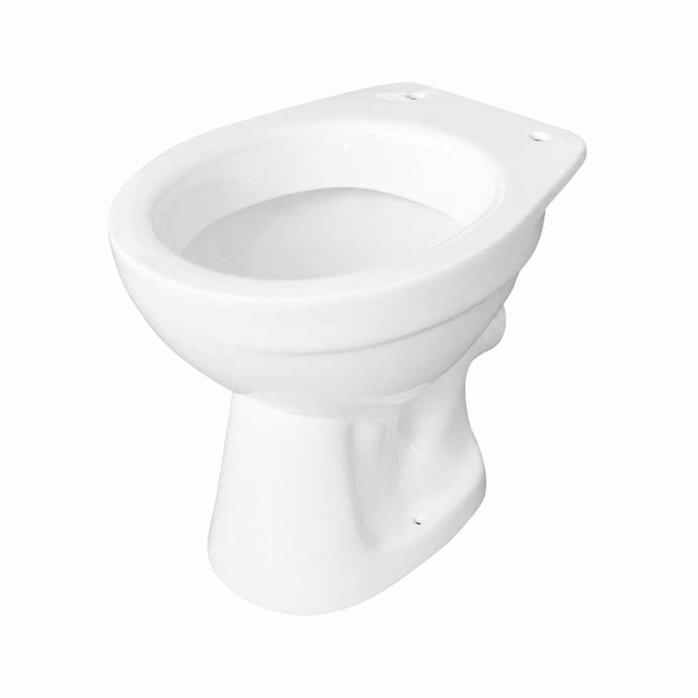 Vigour One Stand-WC Flachspüler mit Spülrand waagrechter Abgang