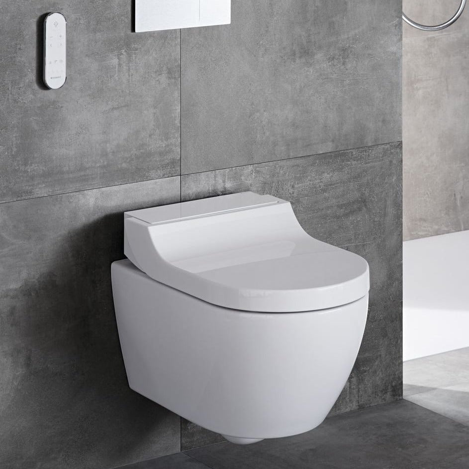 Geberit AquaClean Tuma Comfort Dusch-WC Tiefspüler spülrandlos mit Deckel