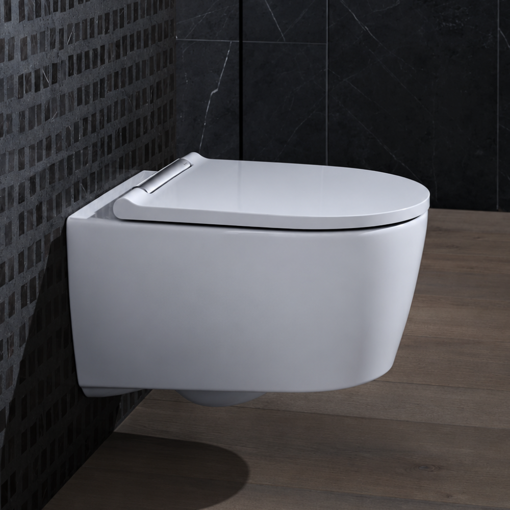 Geberit One Wand-WC TurboFlush Tiefspüler spülrandlos mit Deckel