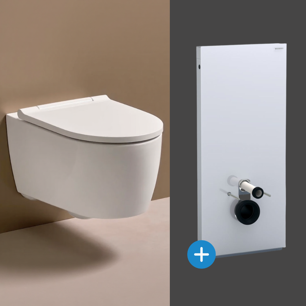 Komplett-Set Geberit One Wand-WC mit Geberit Monolith WC-Modul