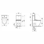 Laufen Cleannet Pro Stand Dusch-WC Tiefpüler spülrandlos mit Deckel