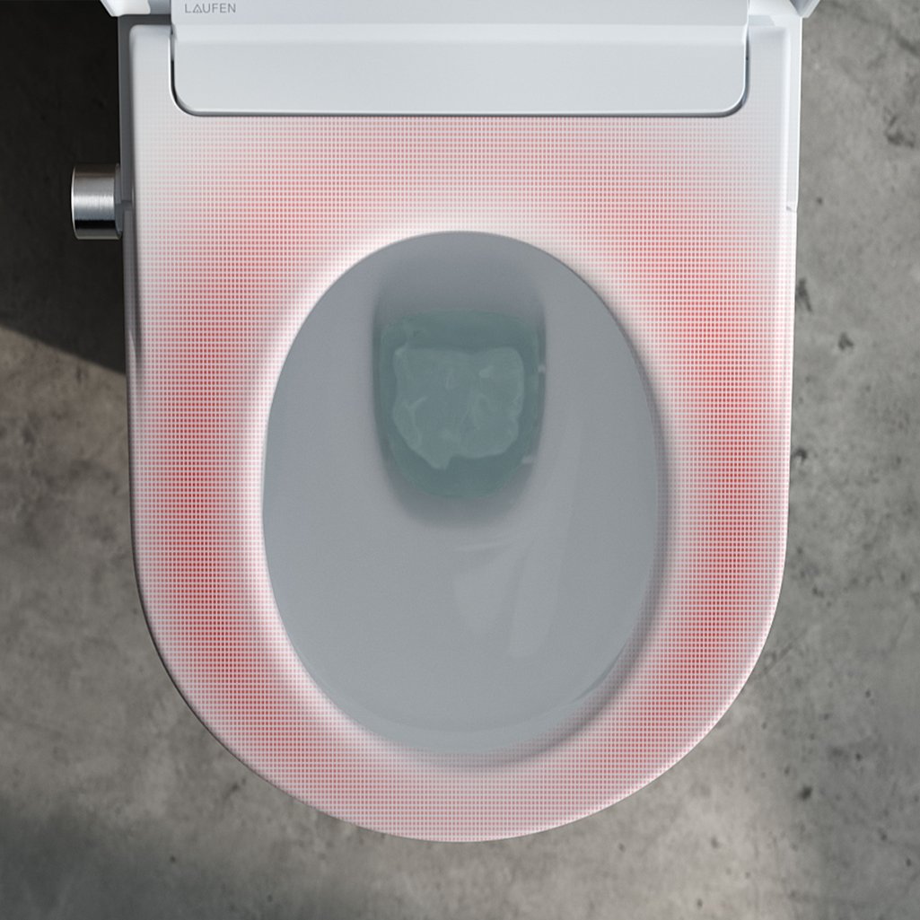 Laufen Cleanet Meda Dusch-WC Teifspüler spülrandlos SilentFlush mit Deckel