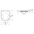 Laufen Lua WC-Sitz & Deckel abnehmbar mit Absenkautomatik
