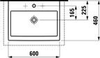 Laufen Living City Aufsatz-Waschtisch (600x460x155mm)
