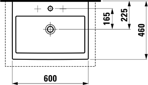 Laufen Living City Aufsatz-Waschtisch (600x460x155mm)
