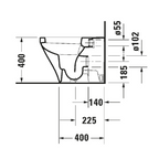 Duravit DuraStyle Stand-WC Tiefspüler mit Spülrand