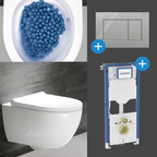 Komplett Set Geberit Acanto Wand-WC TurboFlush mit Duofix Montagemodul