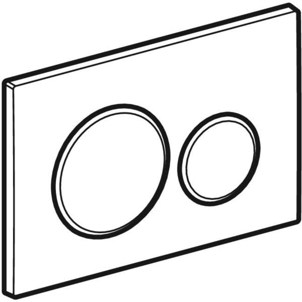 Geberit Betätigungsplatte SIGMA20 round für 2-Mengen Spülung