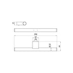 ALVA Pura Reserve-Rollenhalter doppelt zur Wandmontage