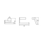 ALVA Pura Toilettenpapierhalter offene Form ohne Deckel