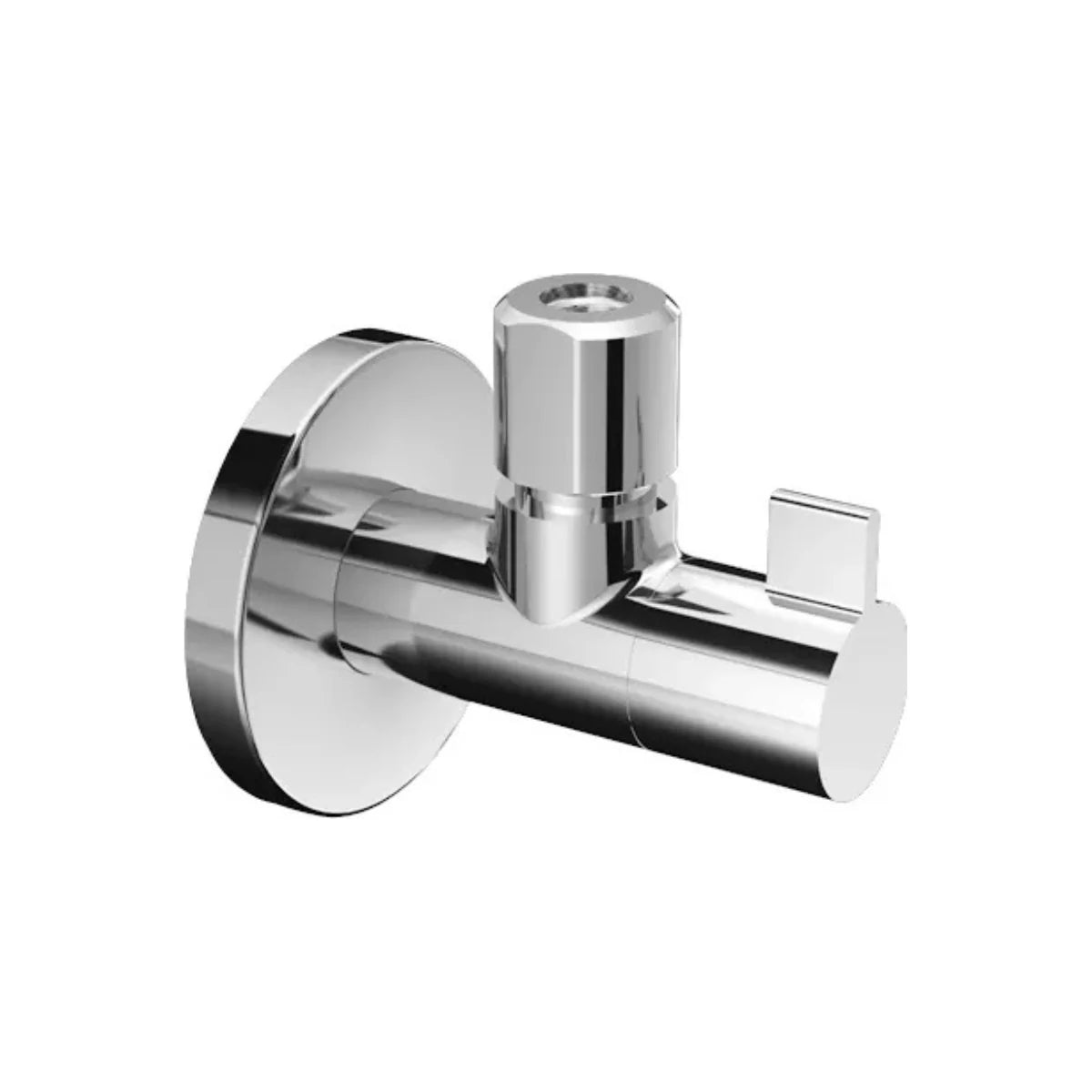 ALVA Varia Design-Eckventil 1/2" mit Schubrosette und Regulierfunktion