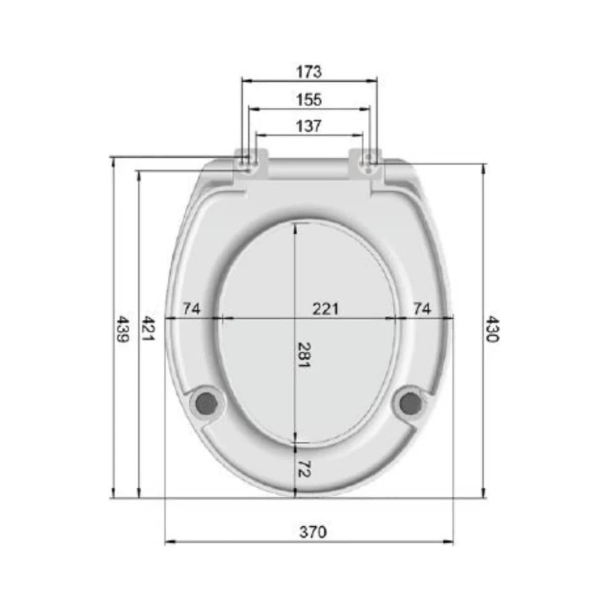 ALVA Varia WC-Sitz mit Sitzerhöhung 5cm & Absenkautomatik