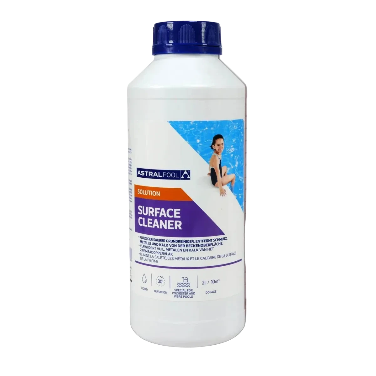 Astral Pool Beckenreiniger sauer 1 Liter für alle Oberflächen