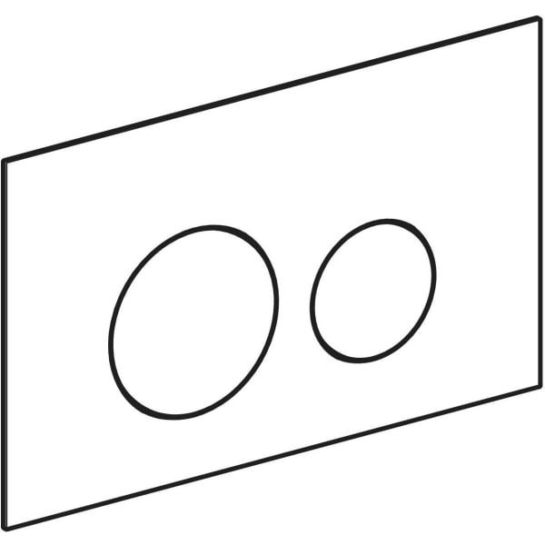 Geberit Betätigungsplatte SIGMA40 round für 2-Mengen Spülung