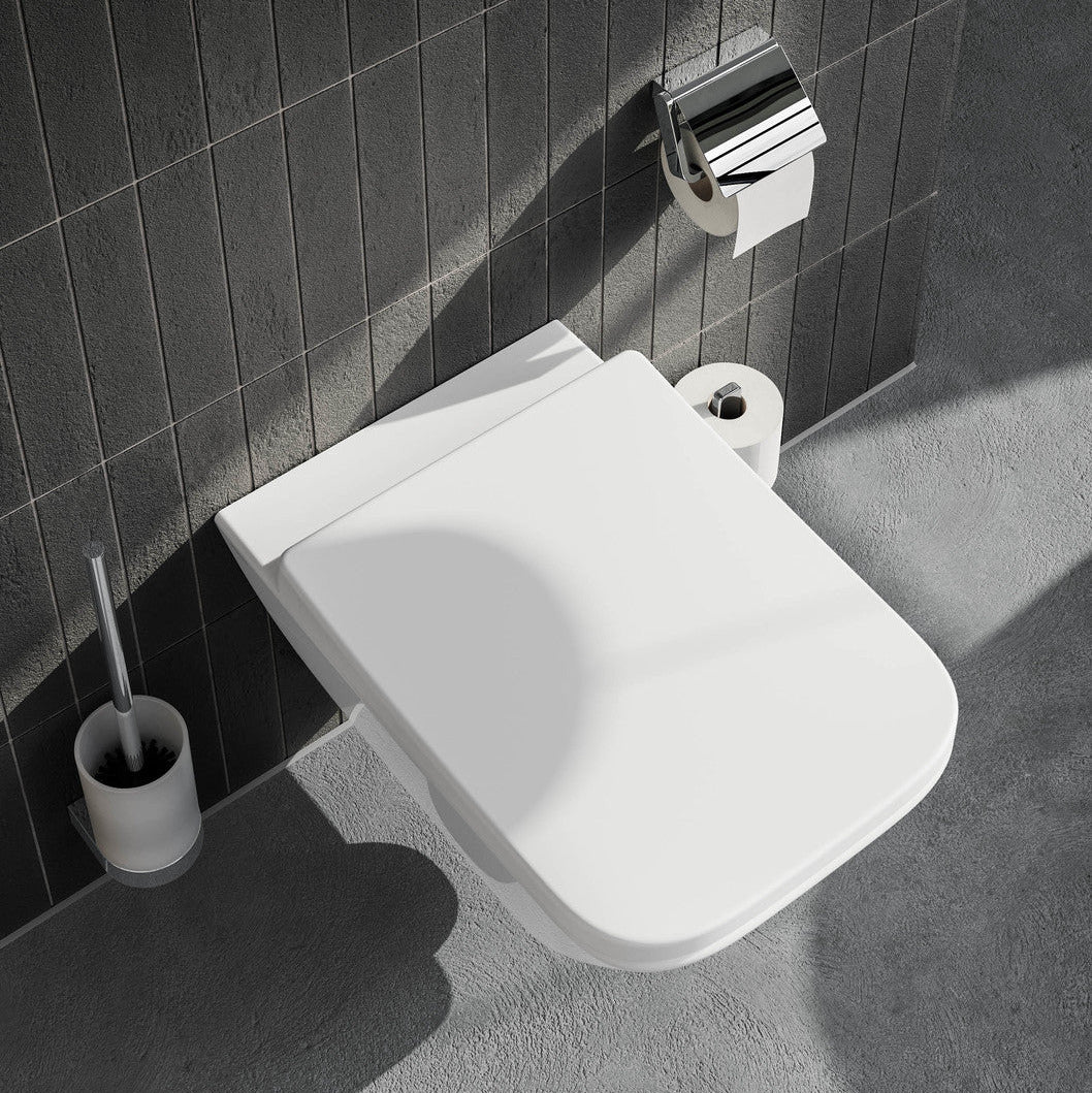 Vigour Derby V3 Wand-WC eckig Tiefspüler spülrandlos mit Deckel