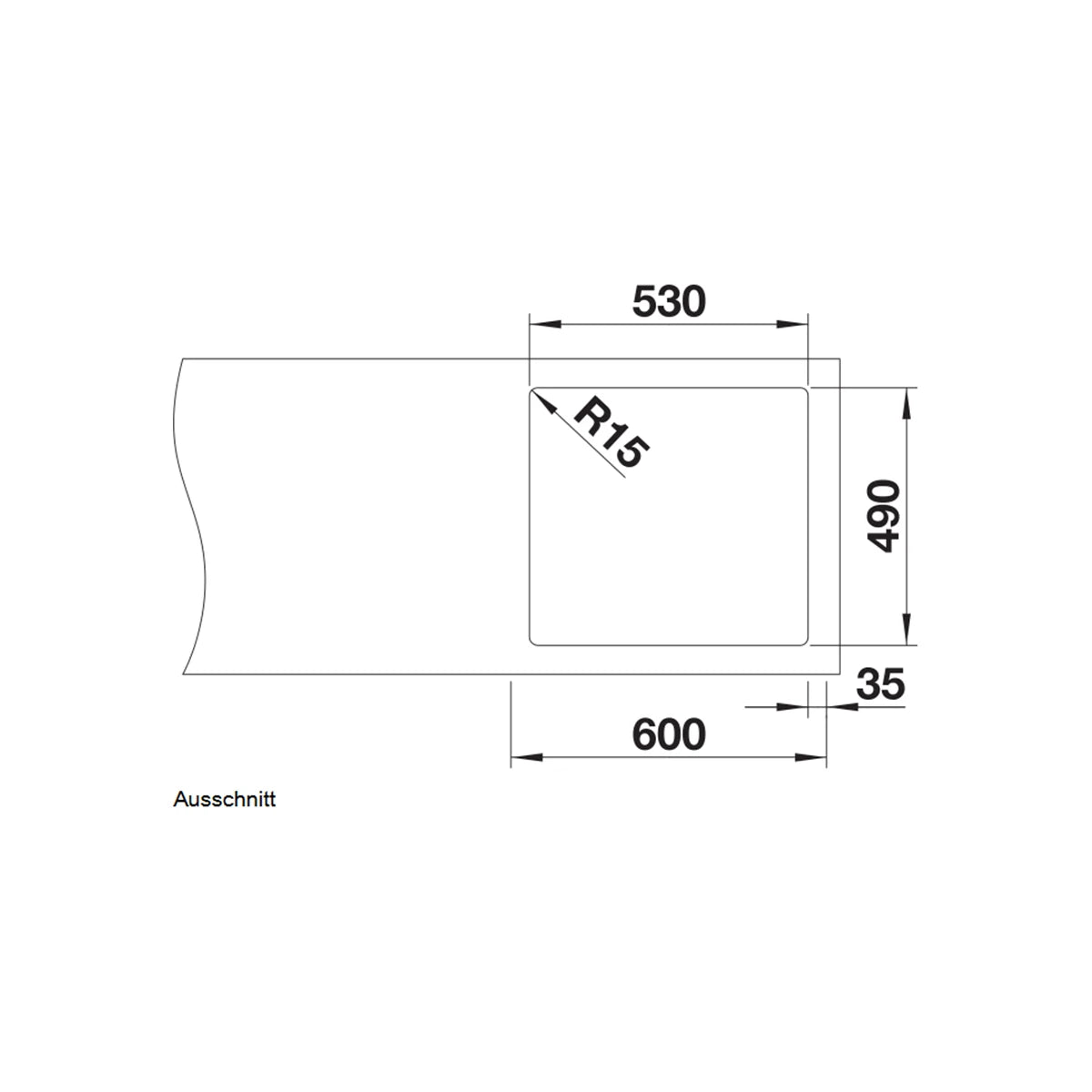 Blanco ANDANO 500-IF/A Küchenspüle aus Edelstahl