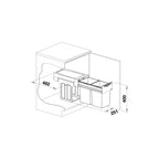 Blanco BOTTON II 30/2 Abfallsystem ausziehbar