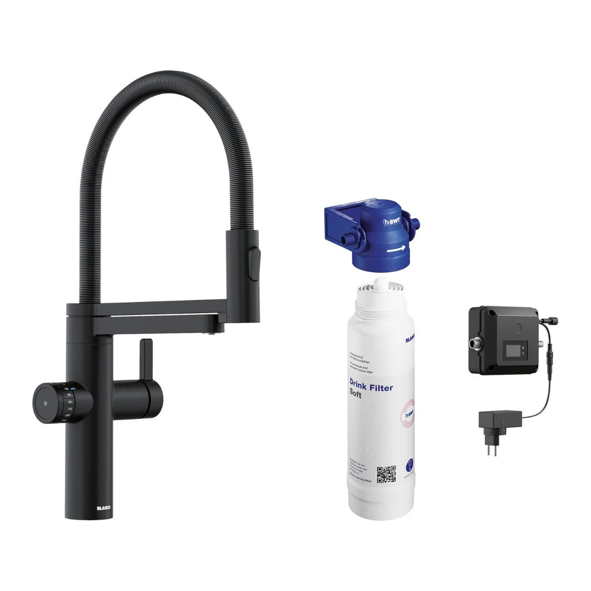 Blanco Evol-S Pro Küchenarmatur schwenkbar mit Filterfunktion